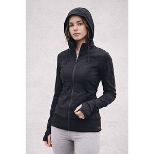 Lululemon Women’s Dance Studio Hooded Jacket Size 6 Black Athleisure Gorpcore